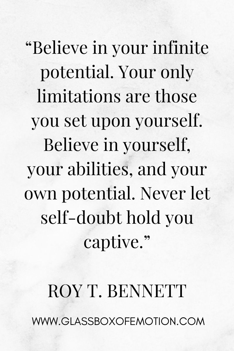 Motivational Stop Doubting Yourself Quote by Roy T. Bennett