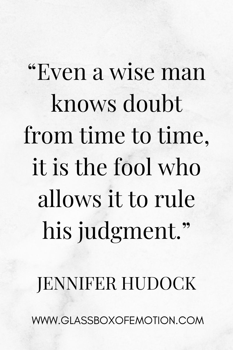 quote about self-doubt by Jennifer Hudock